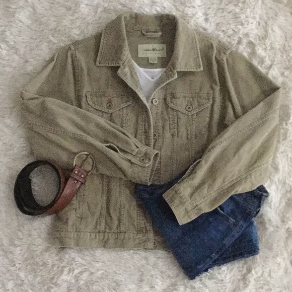 Eddie Bauer Jackets & Blazers - Eddie Bauer 💗 Corduroy Jacket Tan